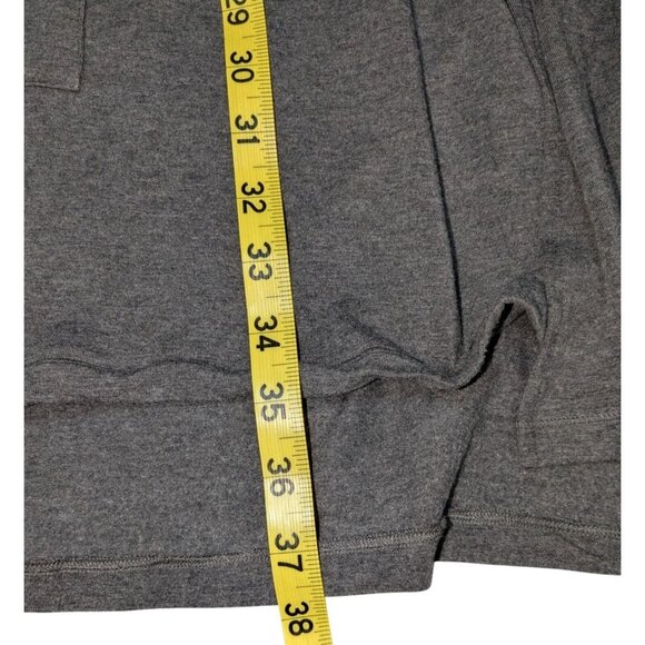 Eileen Fisher Womens Charcoal Gray Open Front Cardigan Pockets XL Relaxed Fit Li - Picture 6 of 11